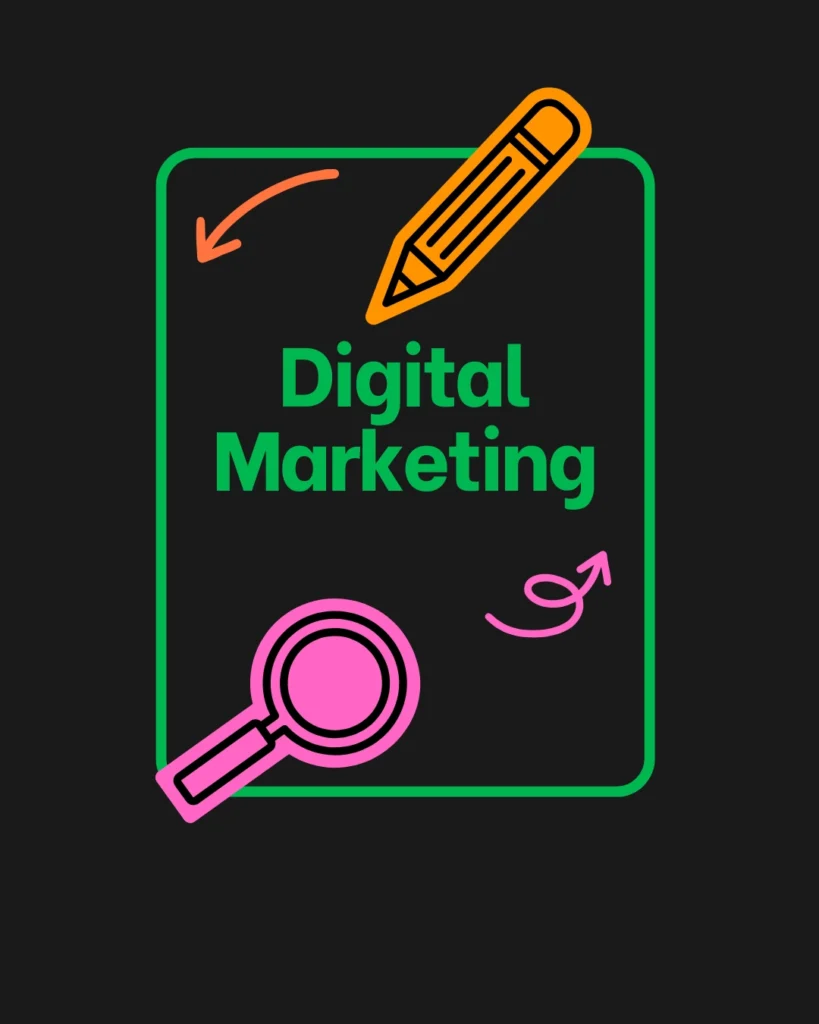 A freelance digital marketer planning a digital marketing strategy for online growth